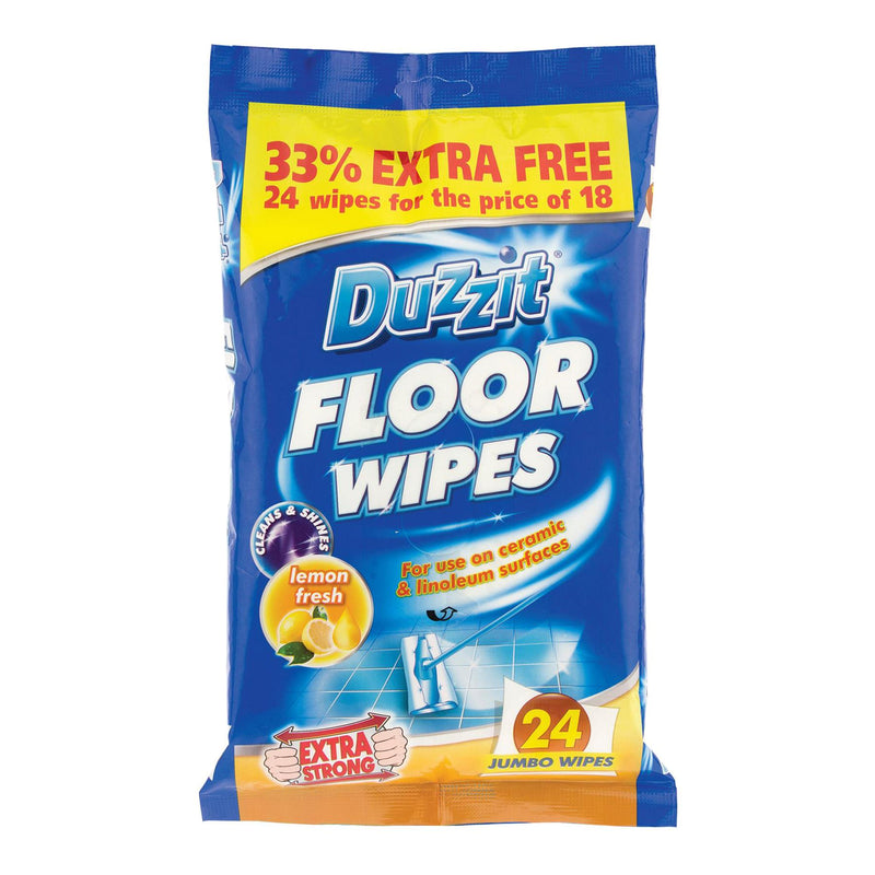 Floor Wipes - Pack of 24 - By Duzzit