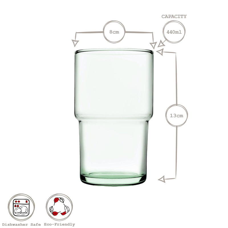 440ml Aware Hill Recycled Highball Glass - By Pasabahce