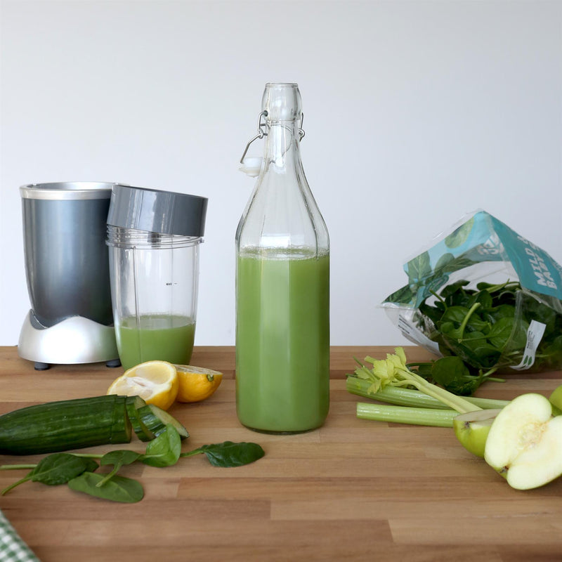 Glass Bottle with Swing Top