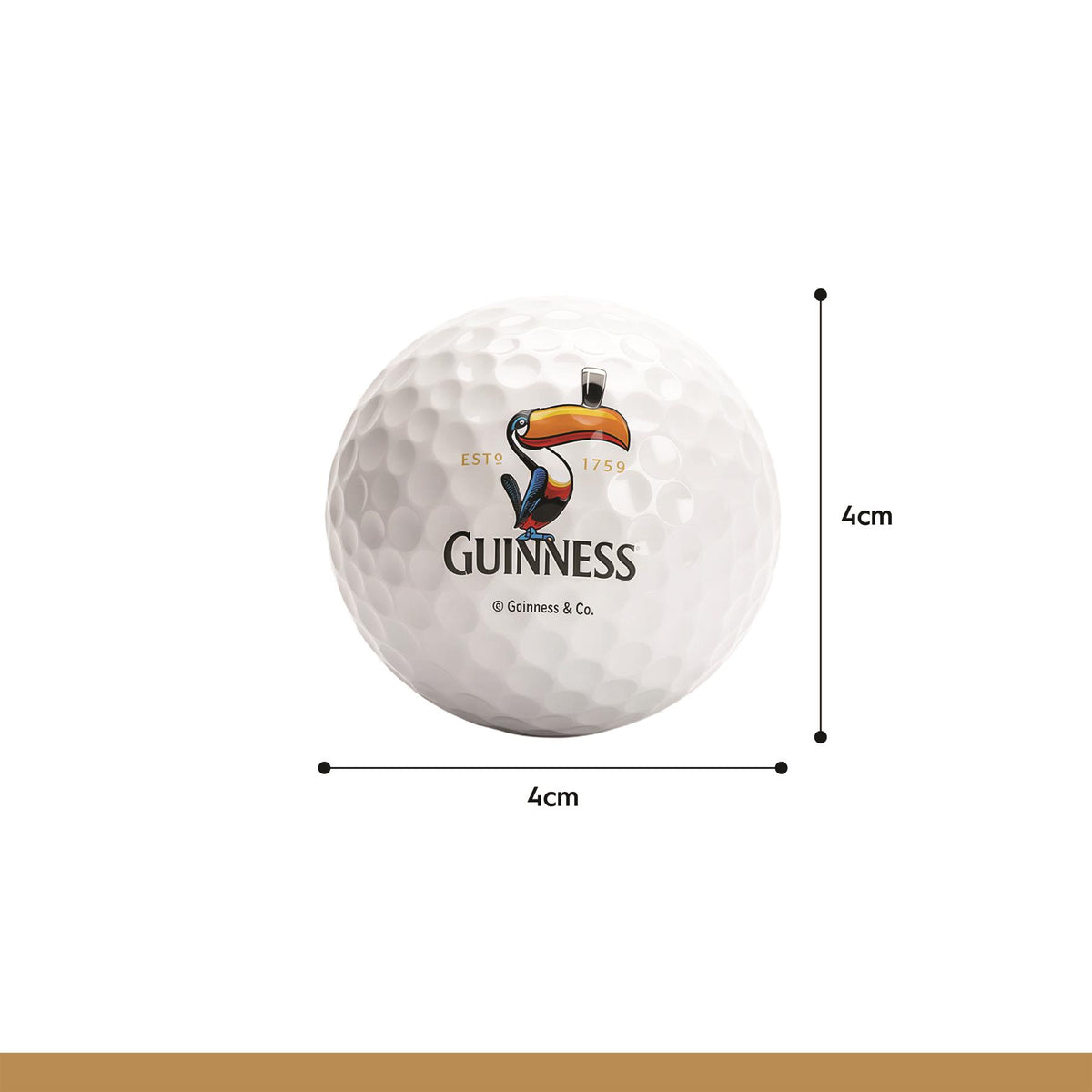 Guinness Toucan Golf Balls - White - Pack of 3