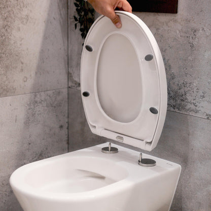 Universal Quick Release Toilet Seat Fittings - Chrome - Pack of 2