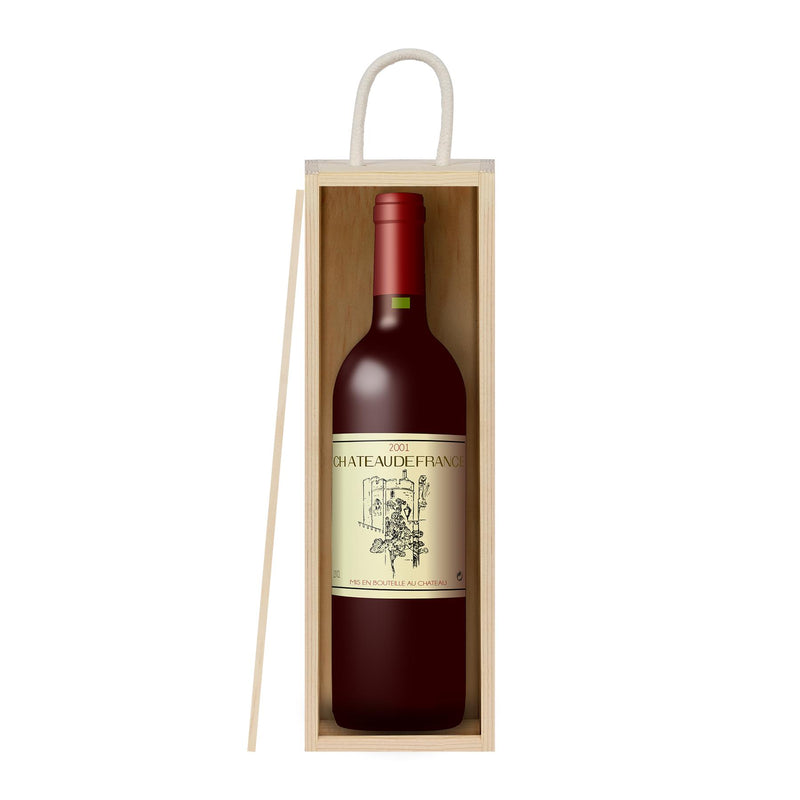 Single Bottle Wooden Wine Box - By Harbour Housewares