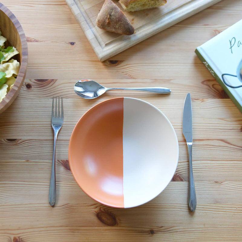 Dipped Stoneware Pasta Bowl - 20.5cm - By Nicola Spring