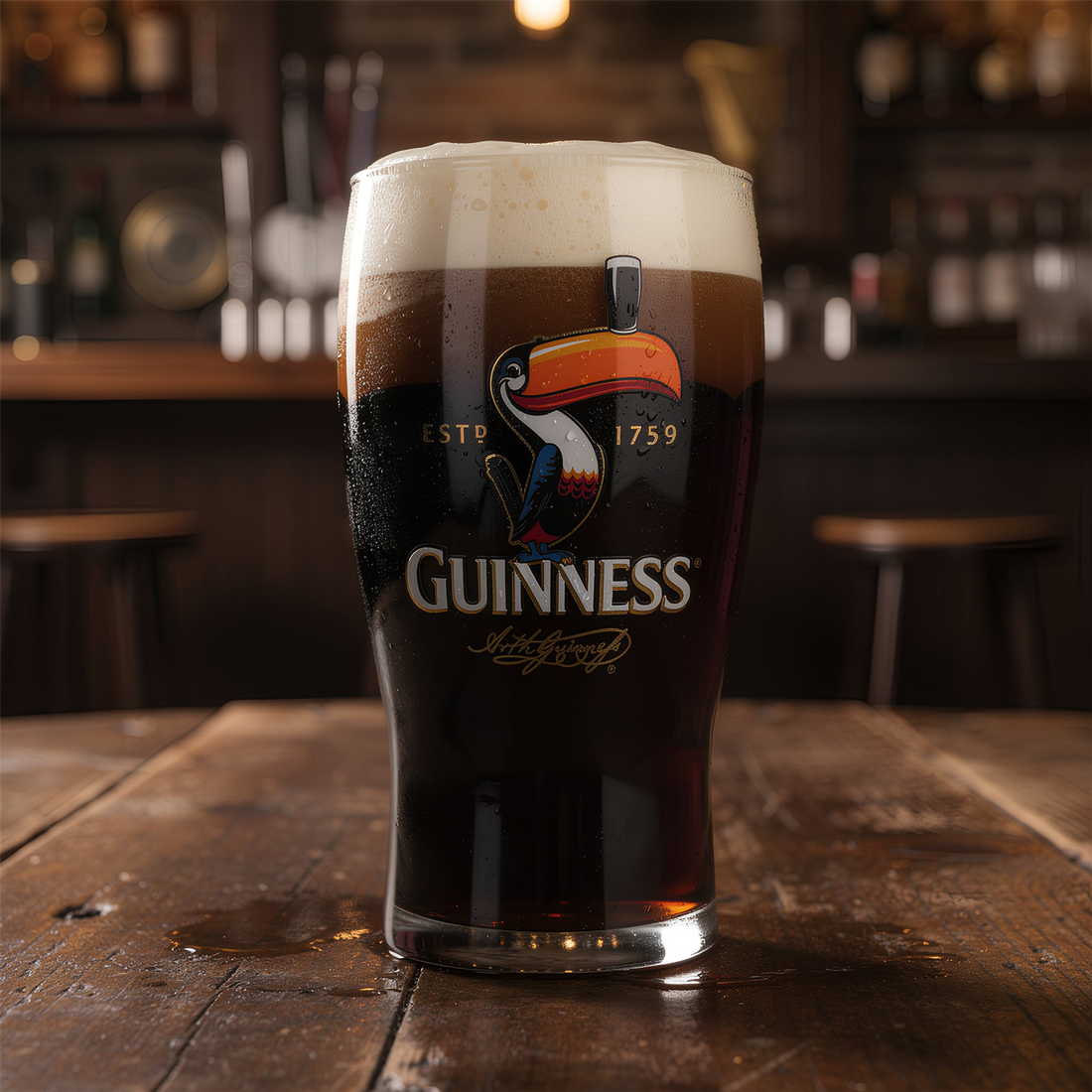 Guinness Toucan Pint Glass
