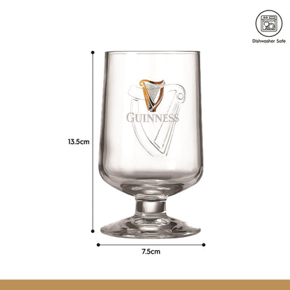 Guinness 2pc 420ml Embossed Glass Goblet Set