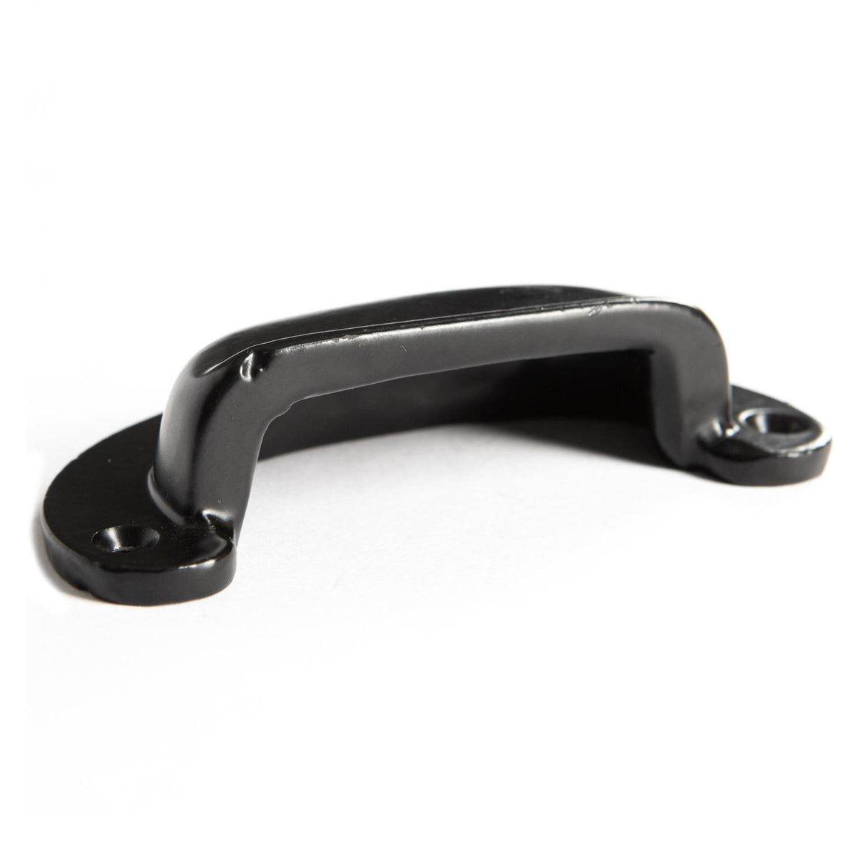 Wide Lipped Drawer Pull - W95 x H40mm - Black