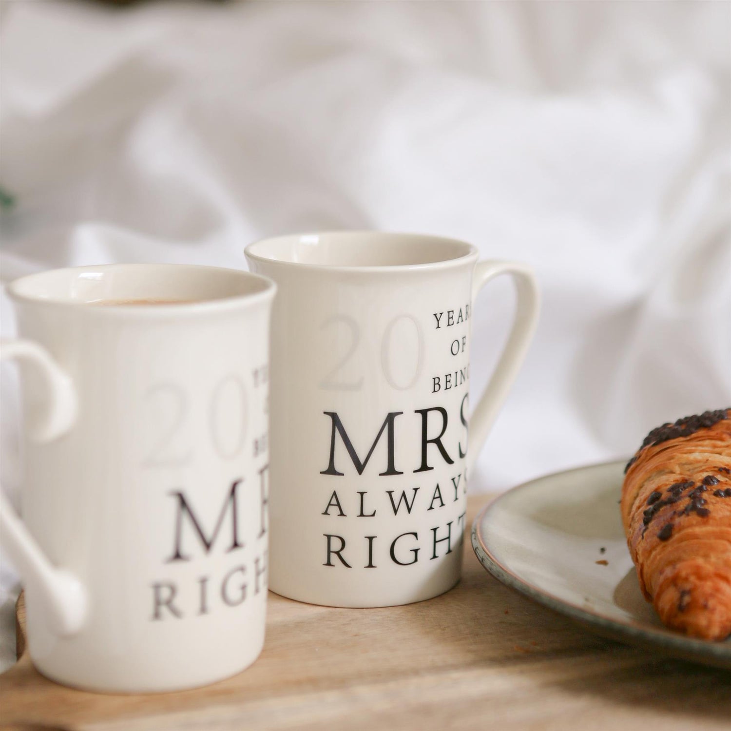 20th Anniversary New Bone China Mug Set - 300ml