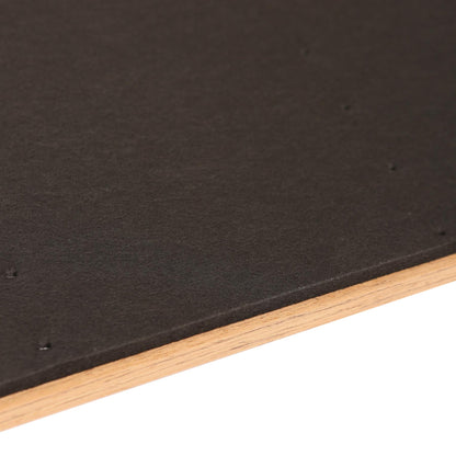 Wooden Acoustic Wall Panel - 120 x 60cm - Light Oak/Black