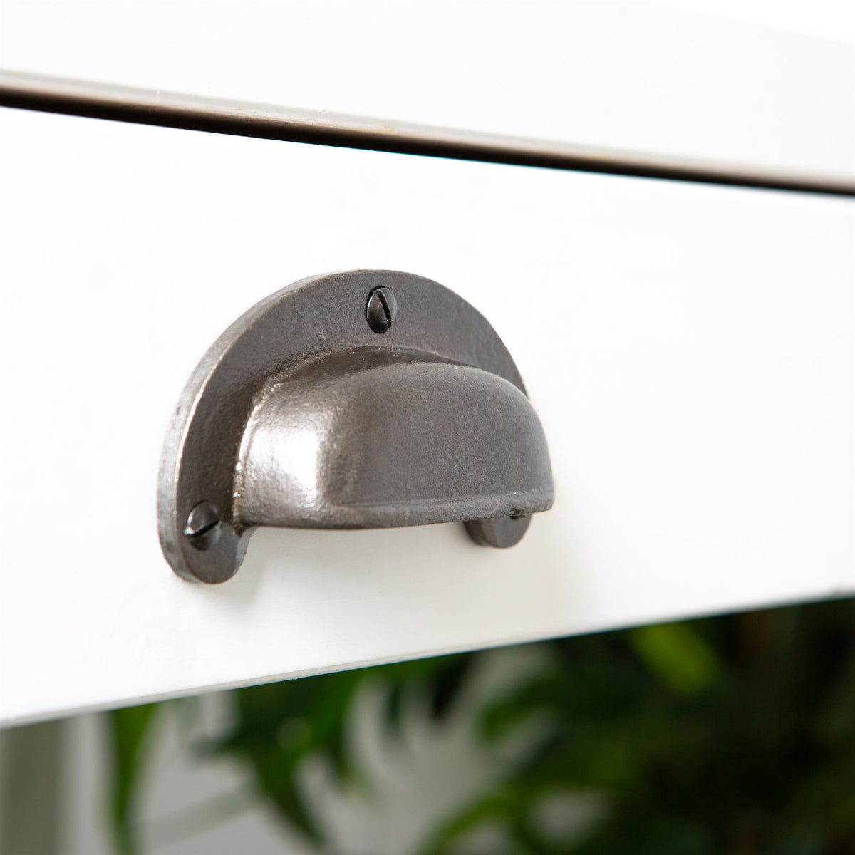 Wide Lipped Drawer Pull - W95 x H40mm - Black