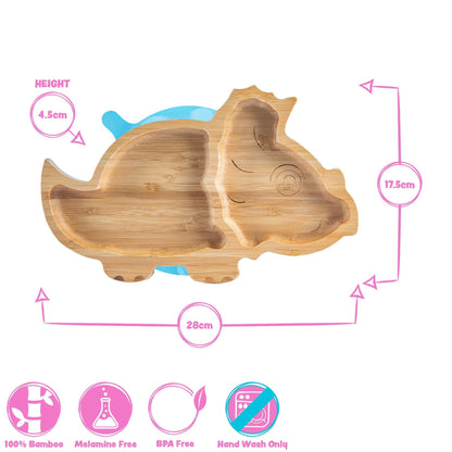 Dinosaur Bamboo Baby Suction Plate