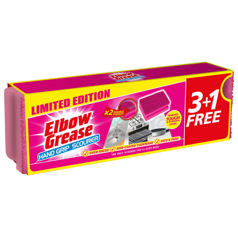 Scrub Sponges - Pink - Pack of 4 - By Elbow Grease