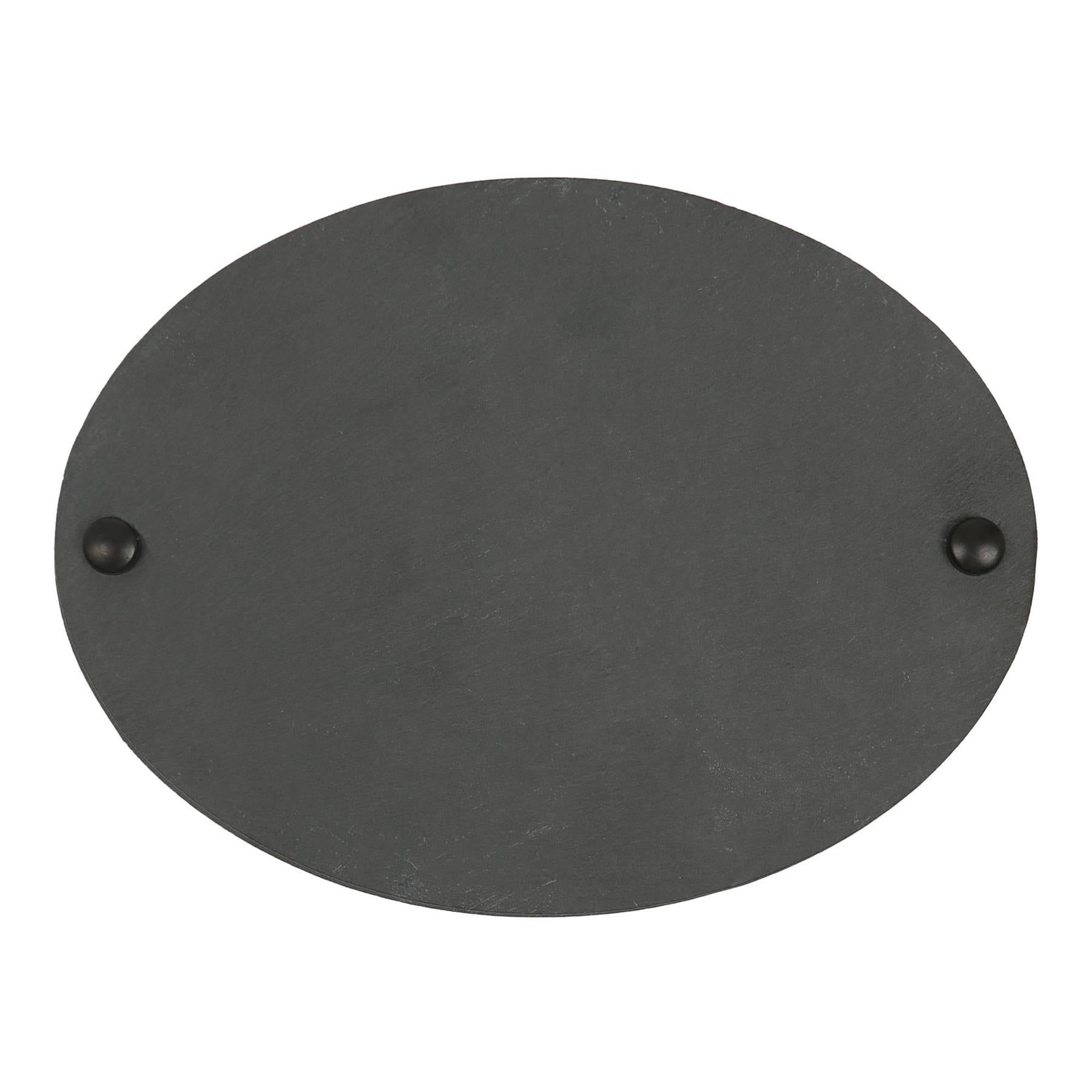 Linea Oval Blank Slate House Sign - 20cm x 15cm