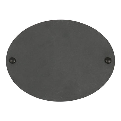 Linea Oval Blank Slate House Sign - 20cm x 15cm