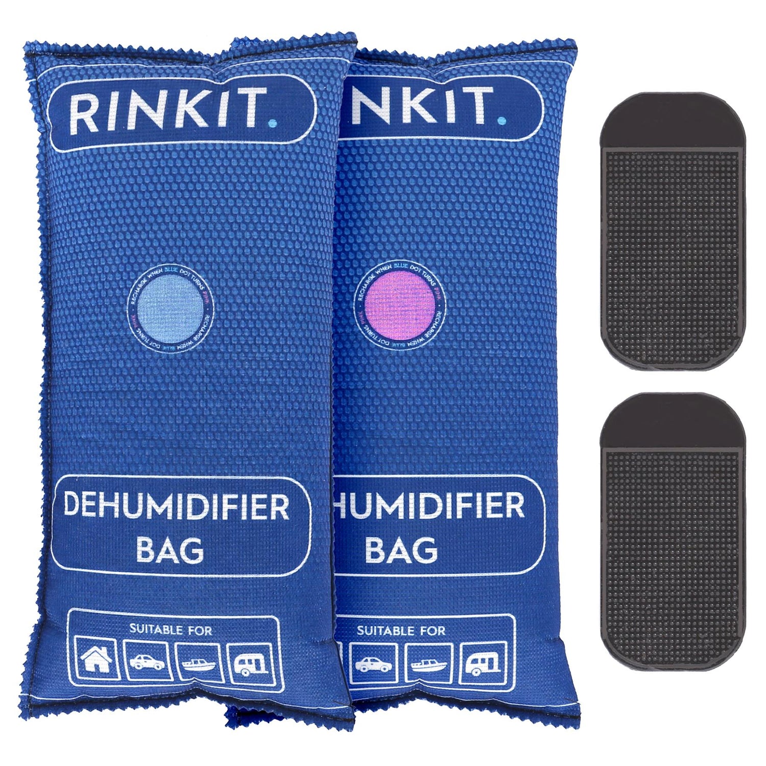 Reusable Car Dehumidifier Bags - 1kg - Navy - Pack of 2