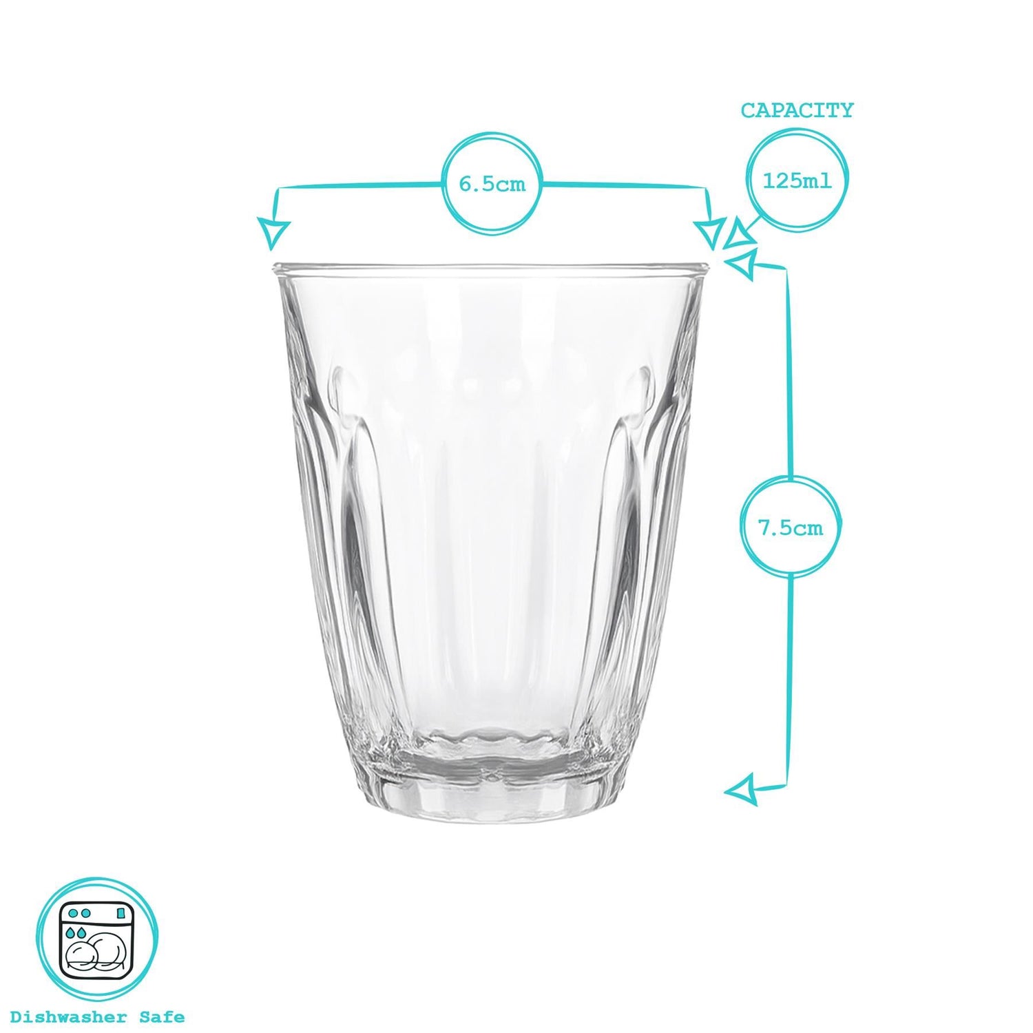 125ml Fluted Juice Glass