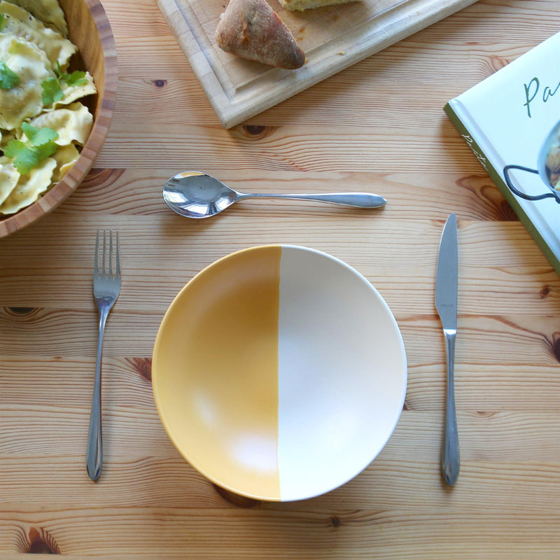 Dipped Stoneware Pasta Bowl - 20.5cm - By Nicola Spring