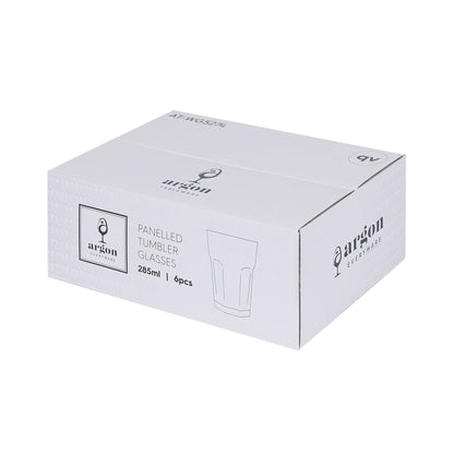 285ml Panelled Glass Tumbler