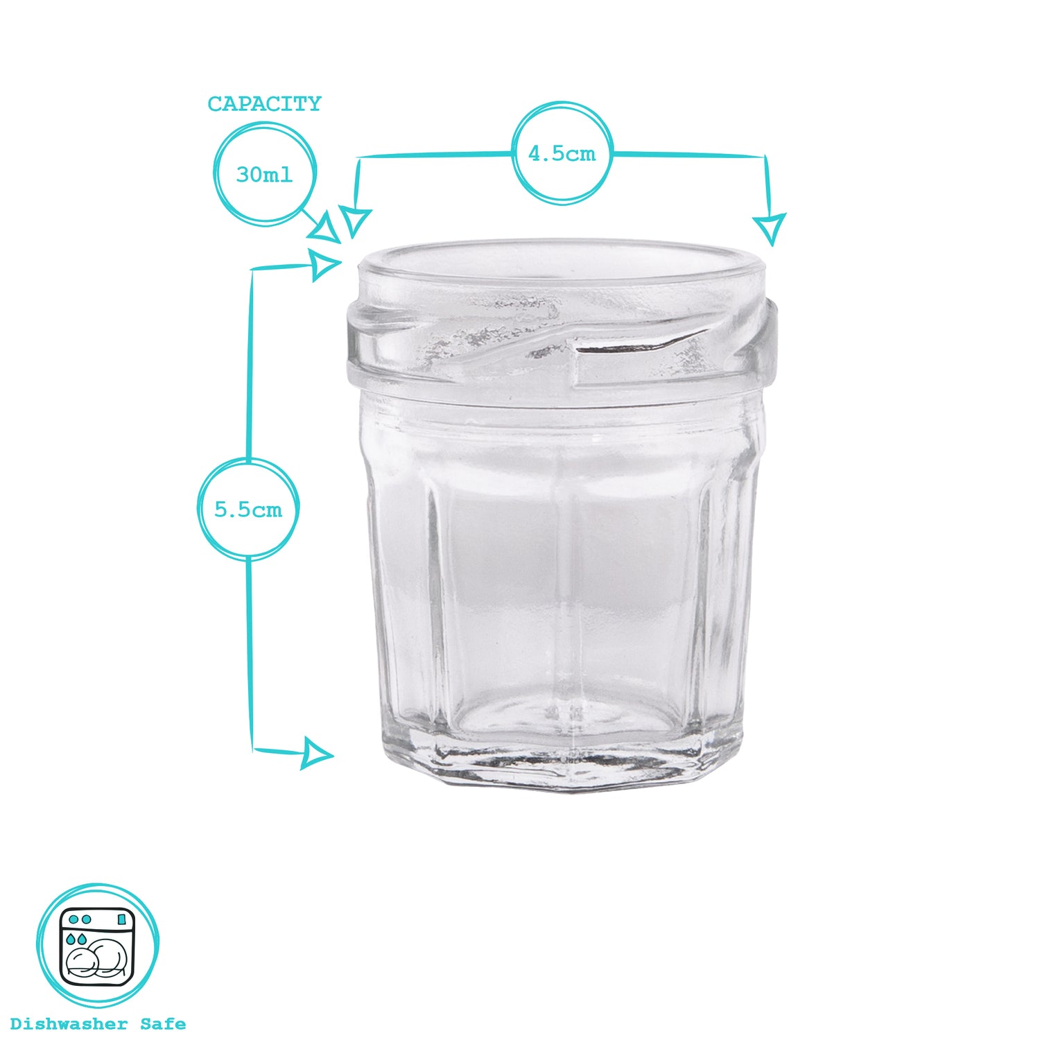 30ml Glass Jam Jar