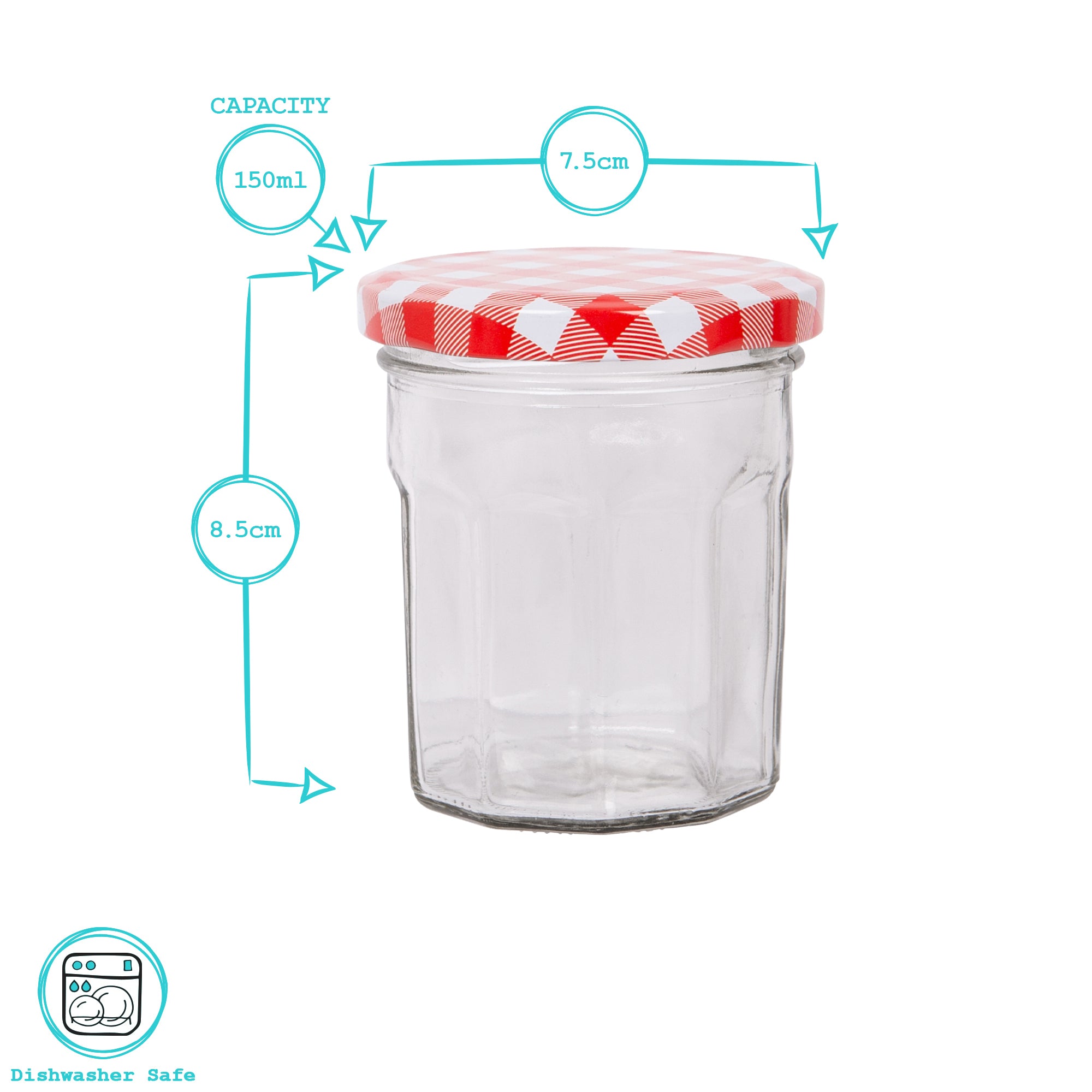 150ml Glass Jam Jar with Lid