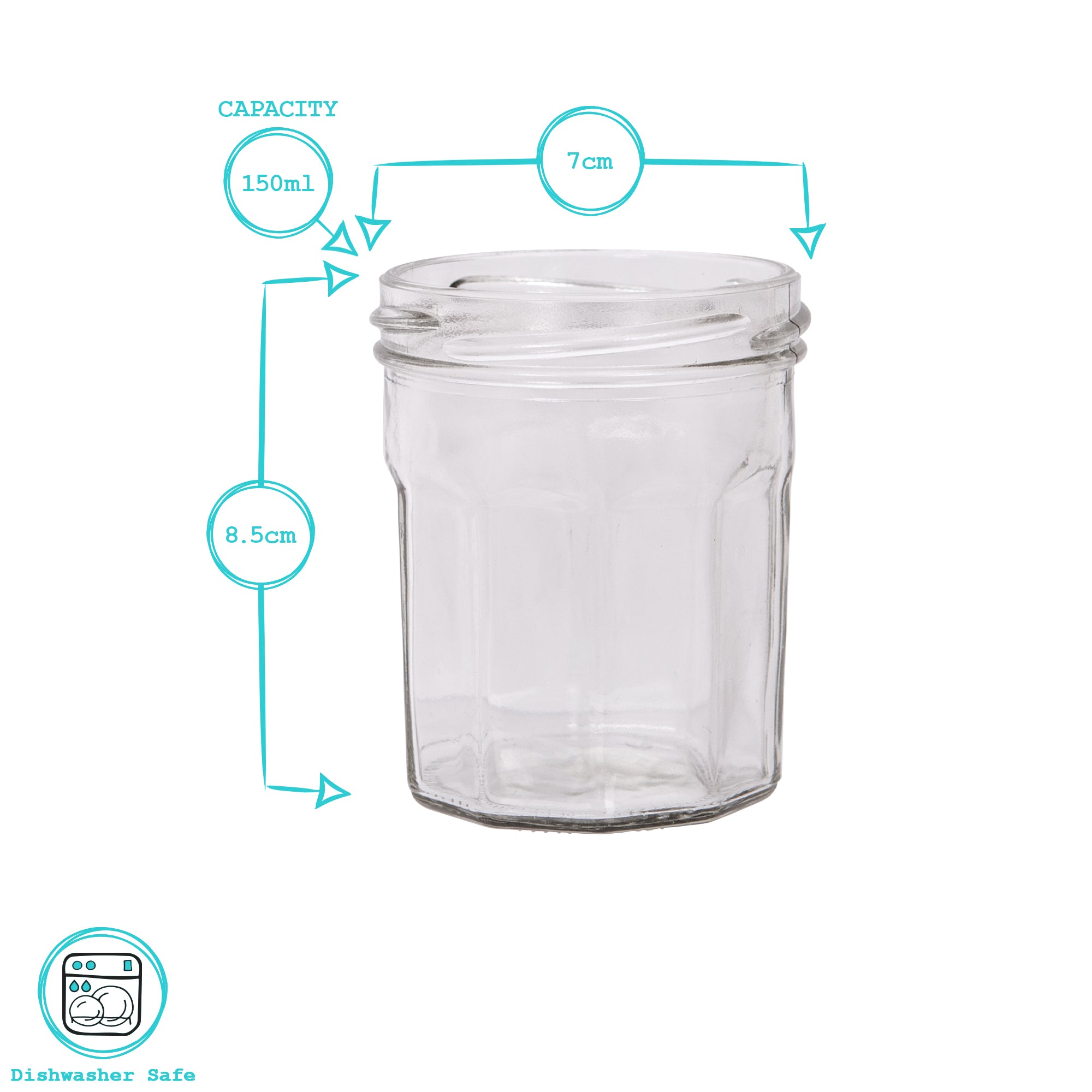 150ml Glass Jam Jar