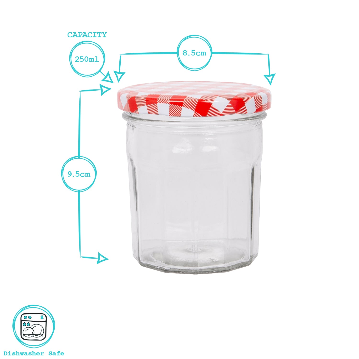 250ml Glass Jam Jar with Lid