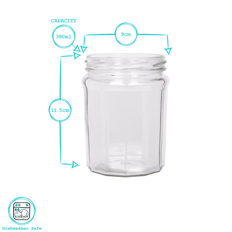 380ml Glass Jam Jar - By Argon Tableware