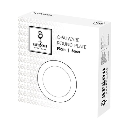 Round Opalware Dessert Plate - 19cm - White
