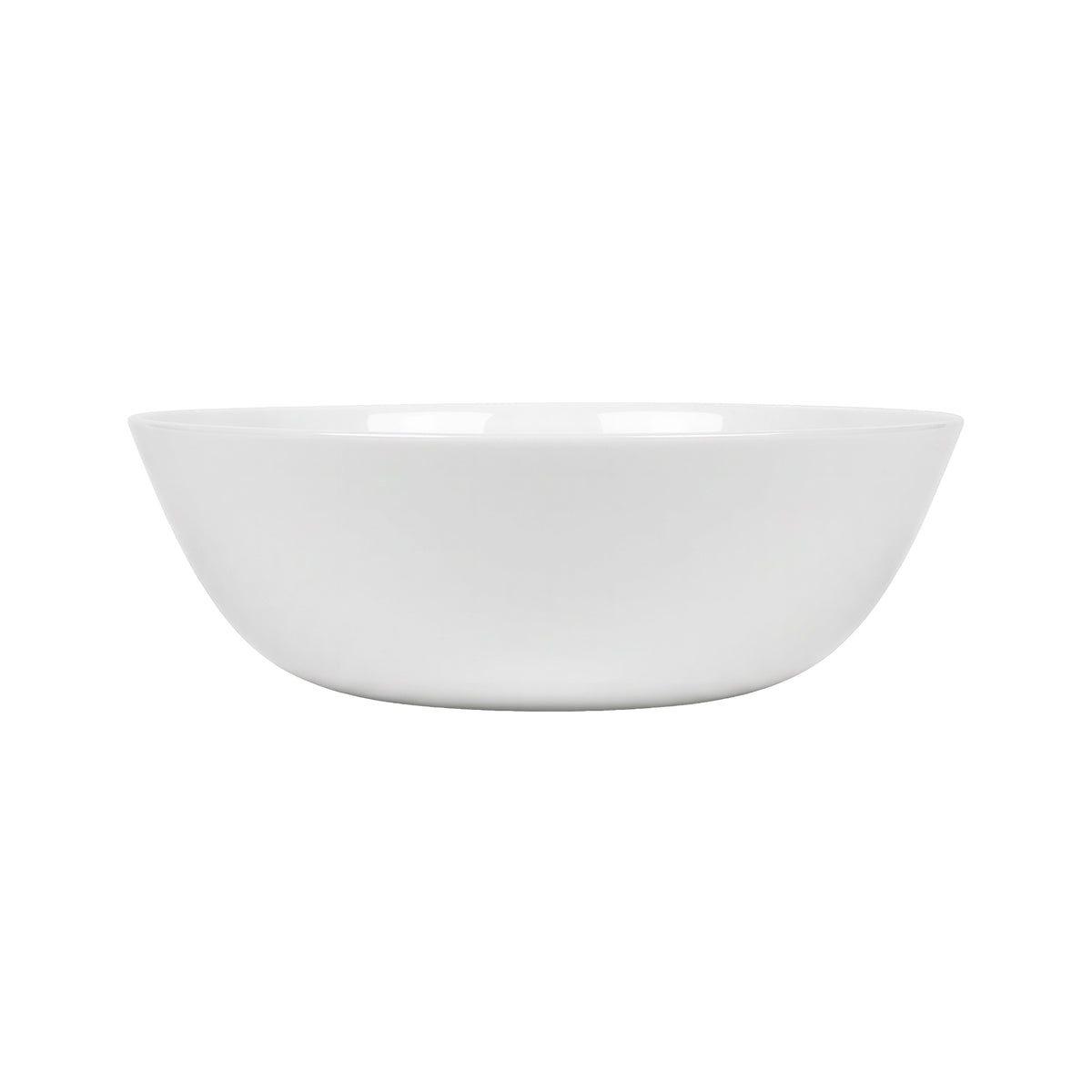 Round Opalware Salad Bowl - 19cm - White