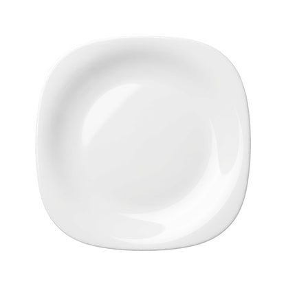Square Opalware Dessert Plate - 20cm - White