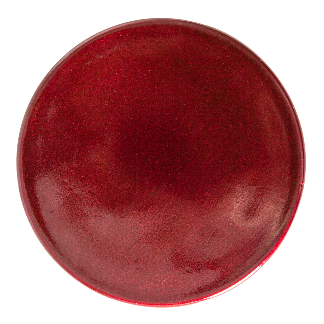 Argon Tableware Metallic Drinks Coaster - 10cm - Red