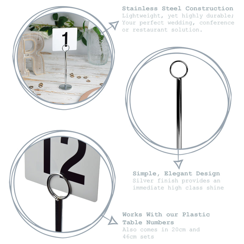 Argon Tableware Classic Table Number Holder - 30cm