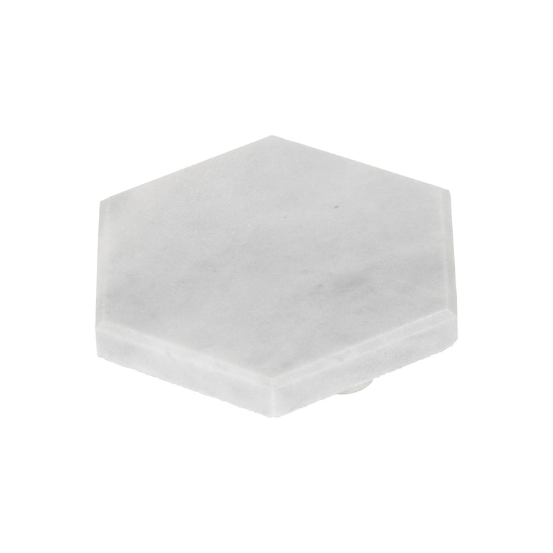 Hexagonal Marble Coaster - 10cm - By Argon Tableware