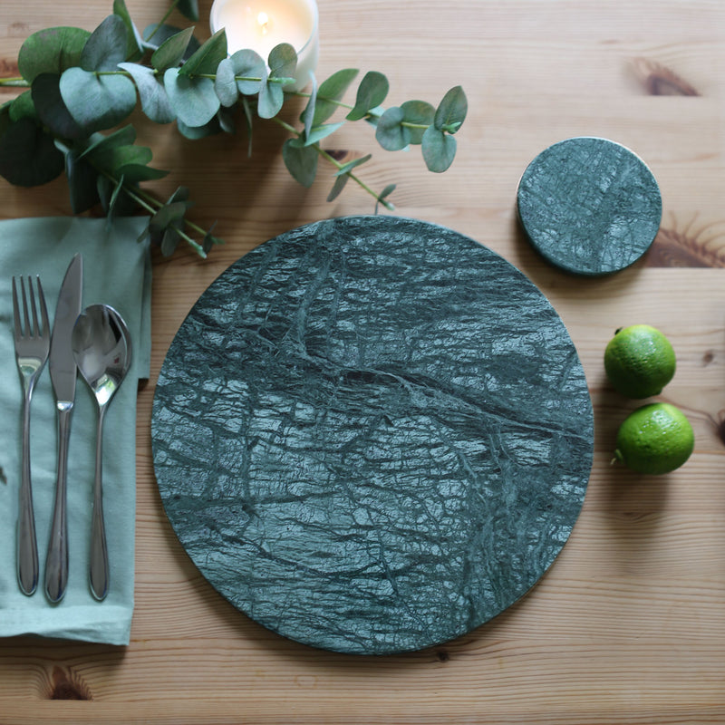 Round Marble Chopping Board - 30cm - By Argon Tableware