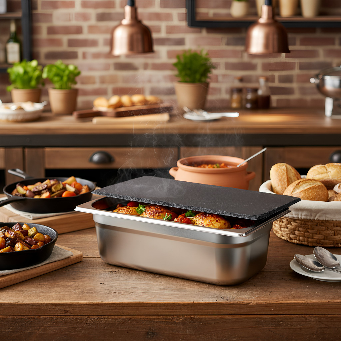 Linea Slate Gastronorm Lid - 1/3