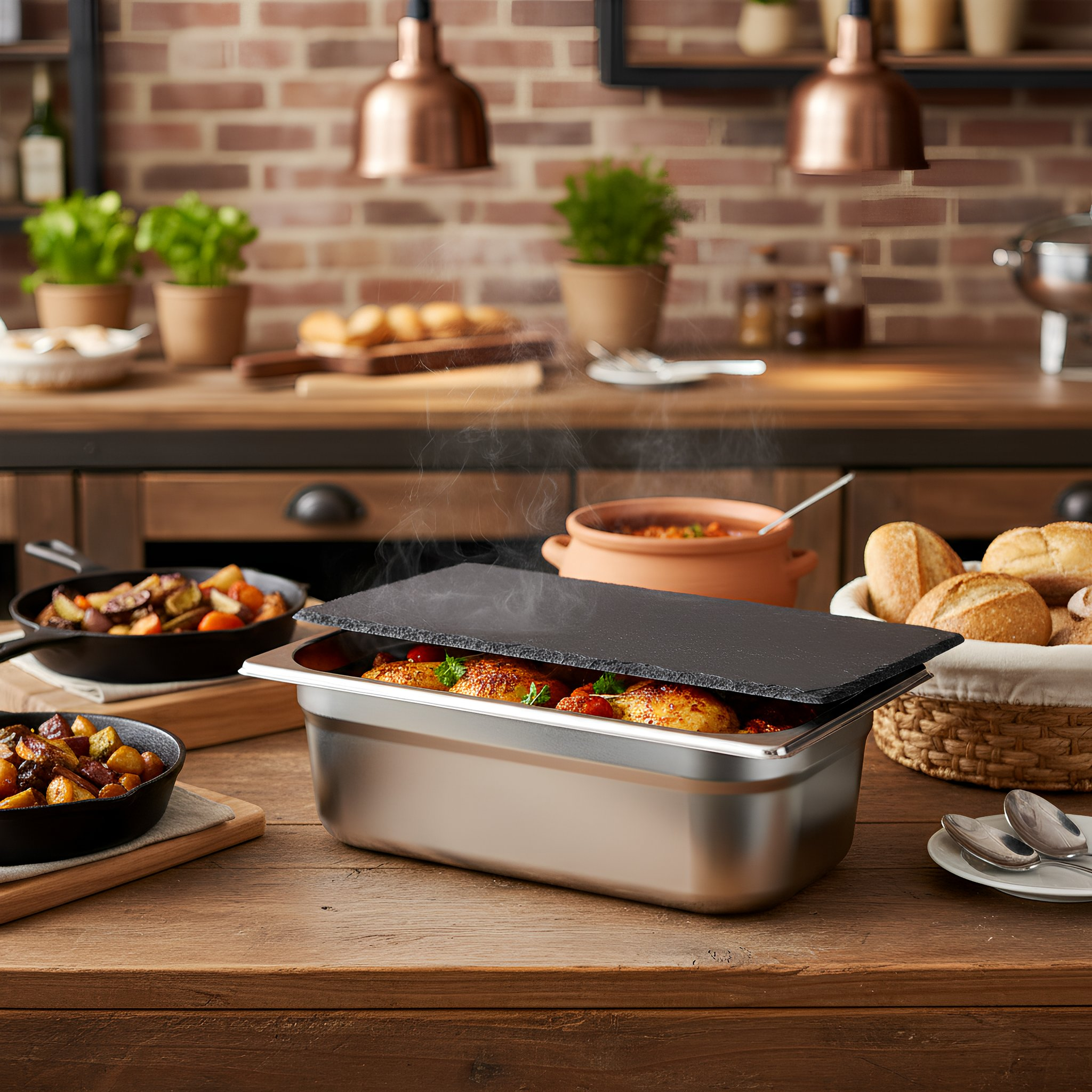 Linea Slate Gastronorm Lid - 1/3