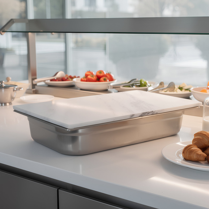 Marble Gastronorm Lid - 1/1 - White