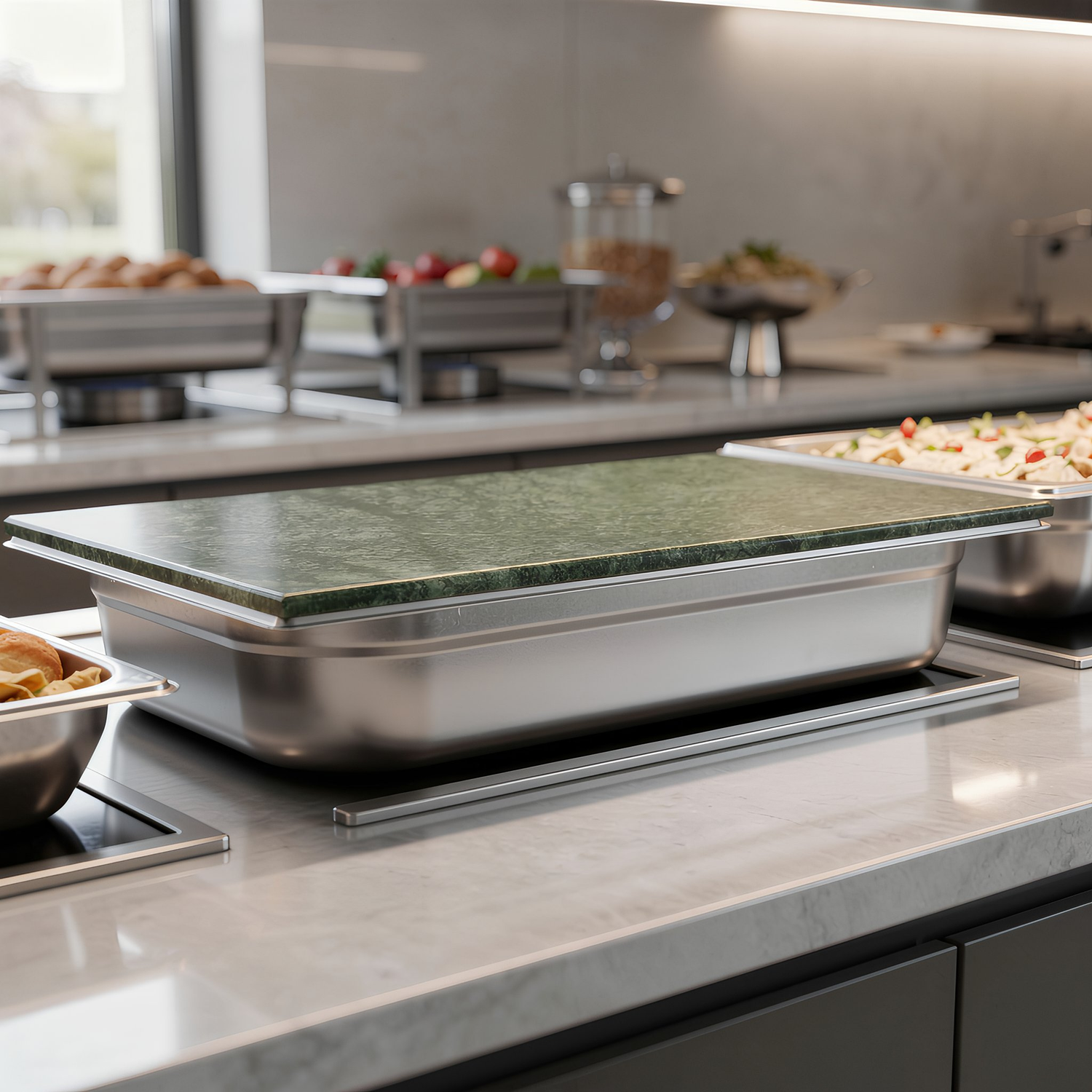 Marble Gastronorm Lid - 1/1 - Green