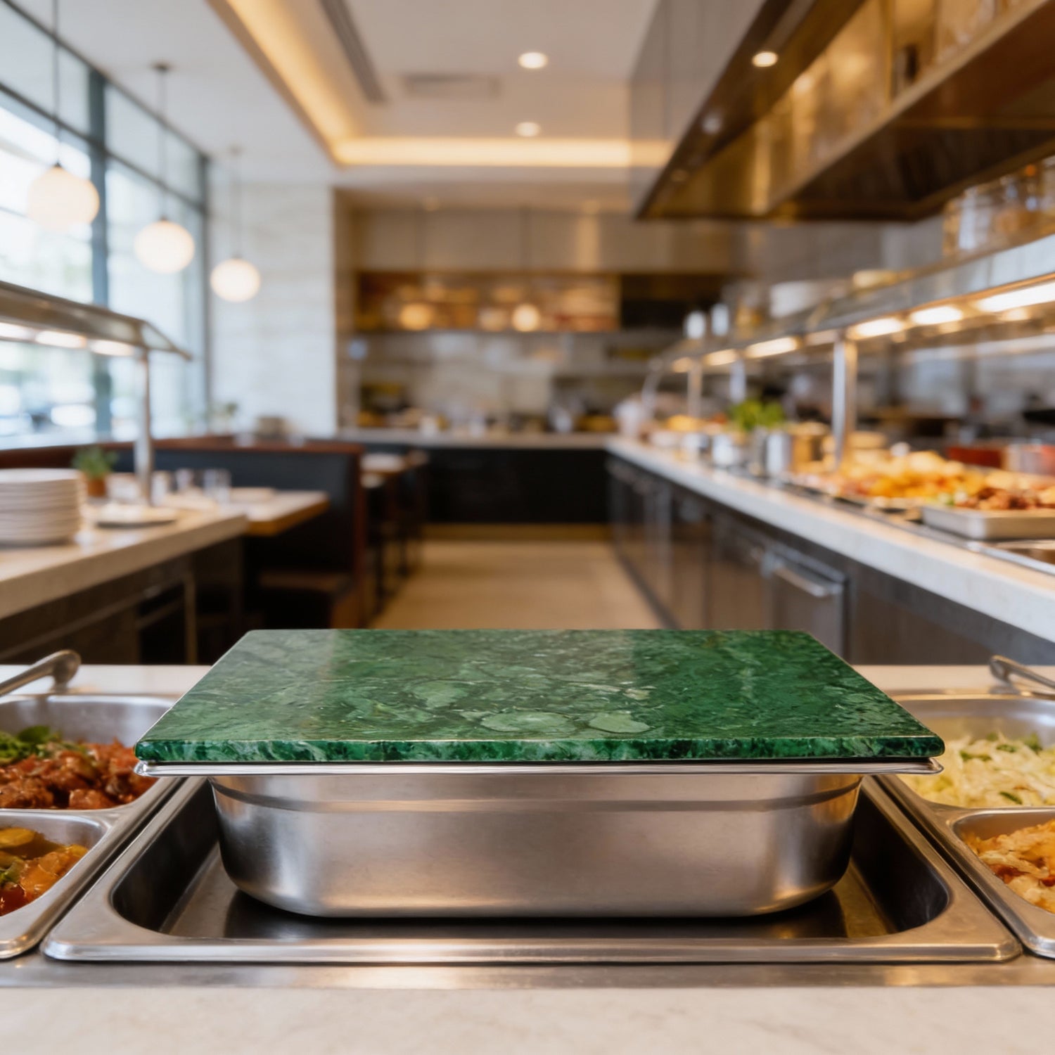 Marble Gastronorm Lid - 1/2 - Green