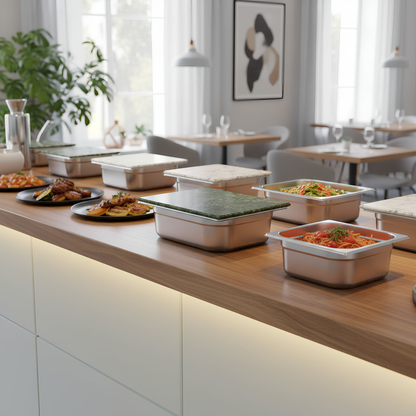 Marble Gastronorm Lid - 1/2 - Green