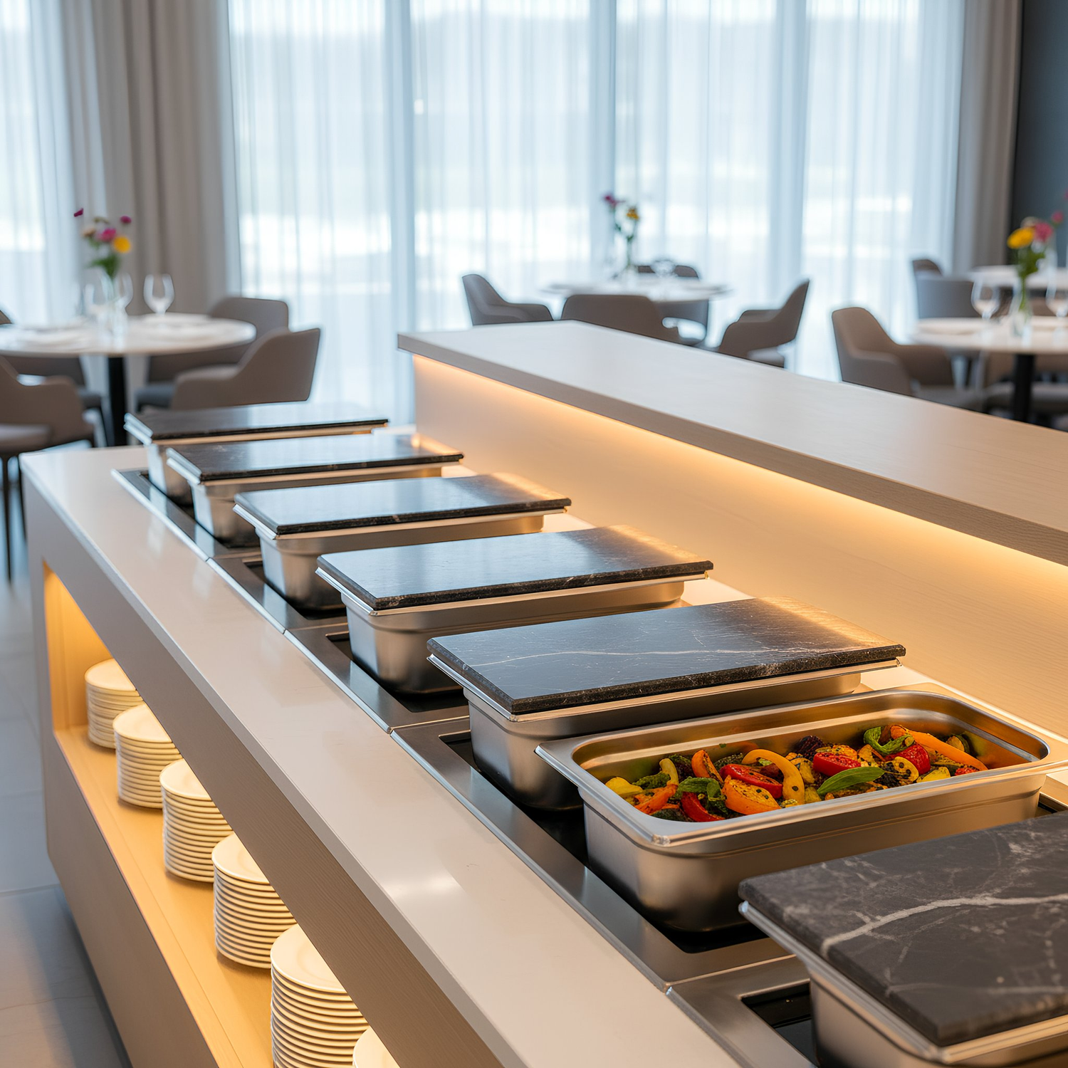 Marble Gastronorm Lid - 1/3 - Black