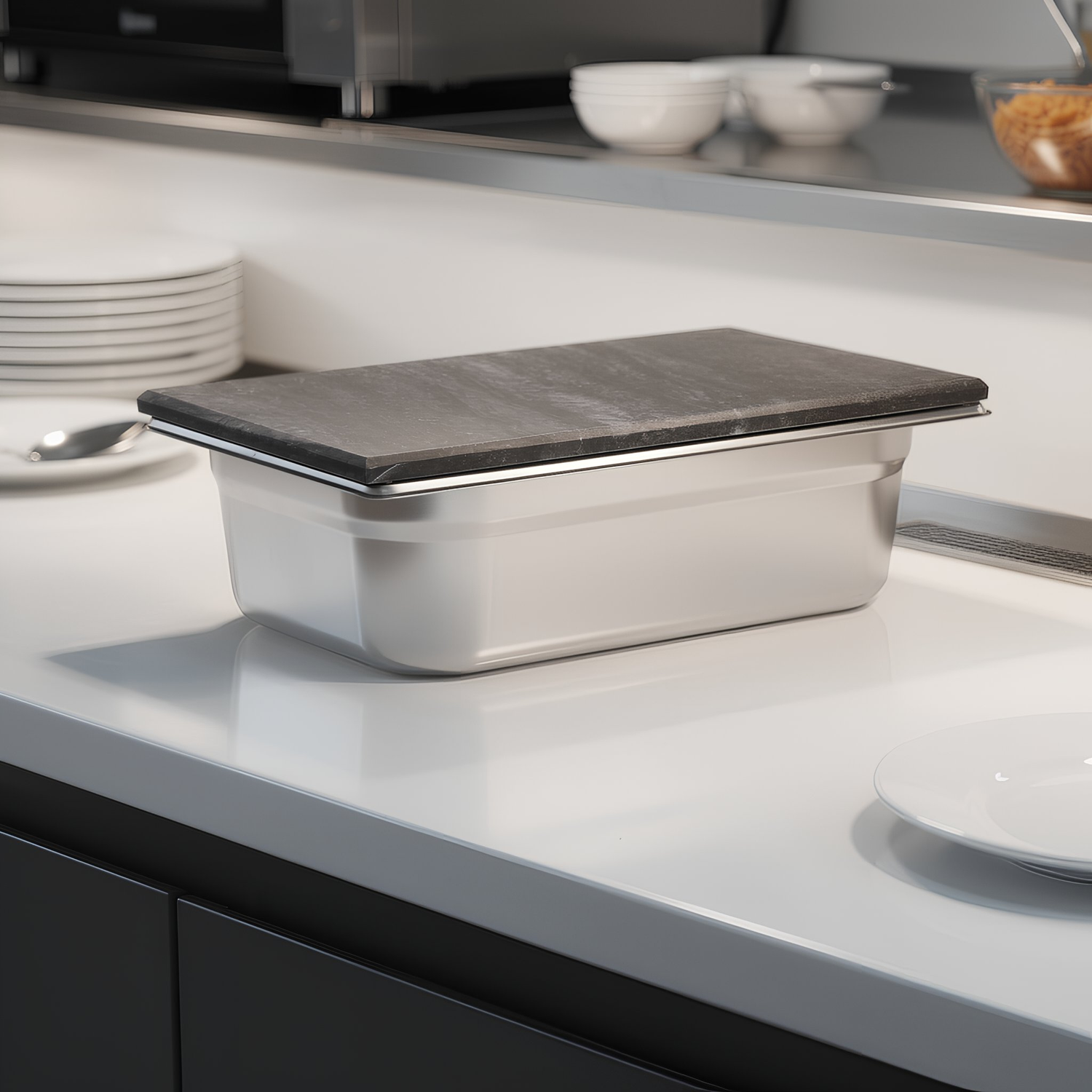 Marble Gastronorm Lid - 1/3 - Black