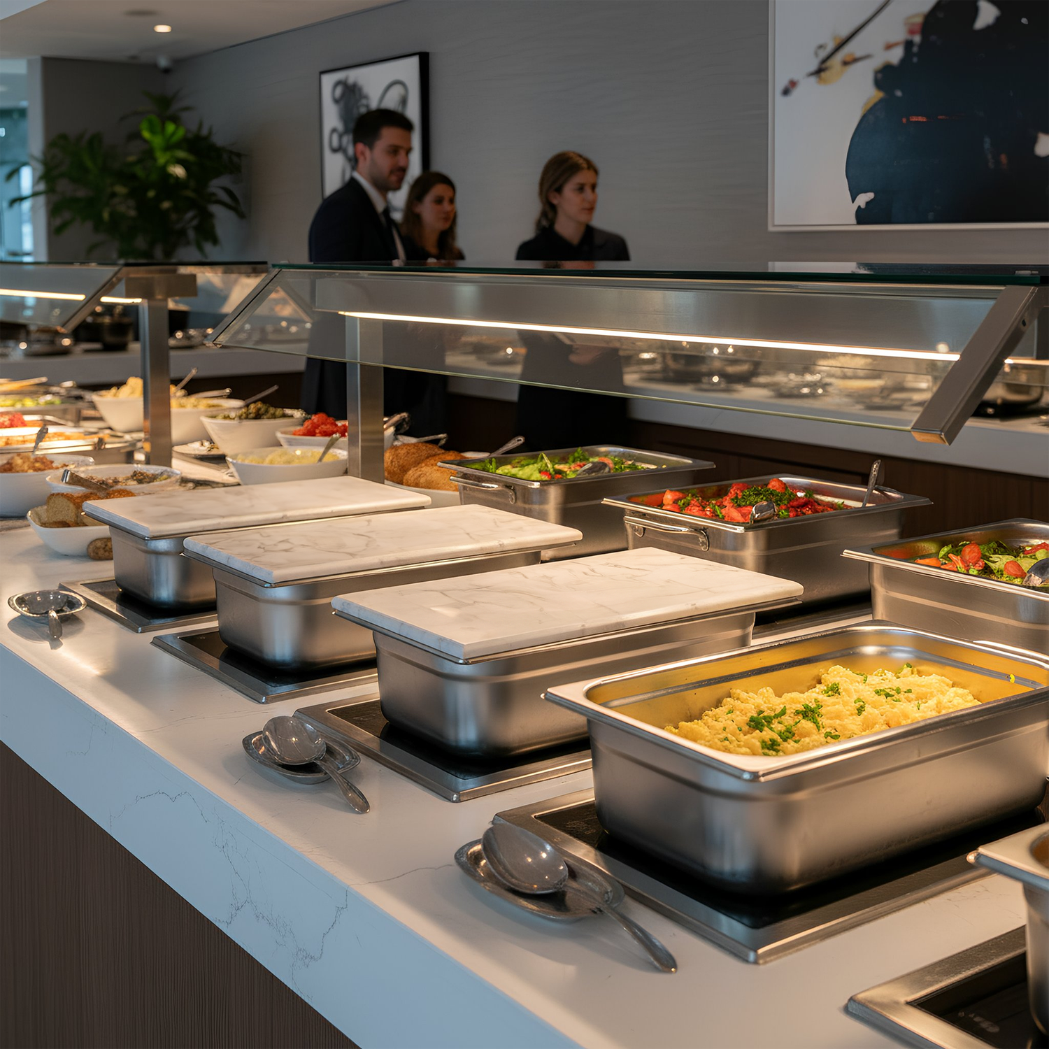 Marble Gastronorm Lid - 1/3 - White