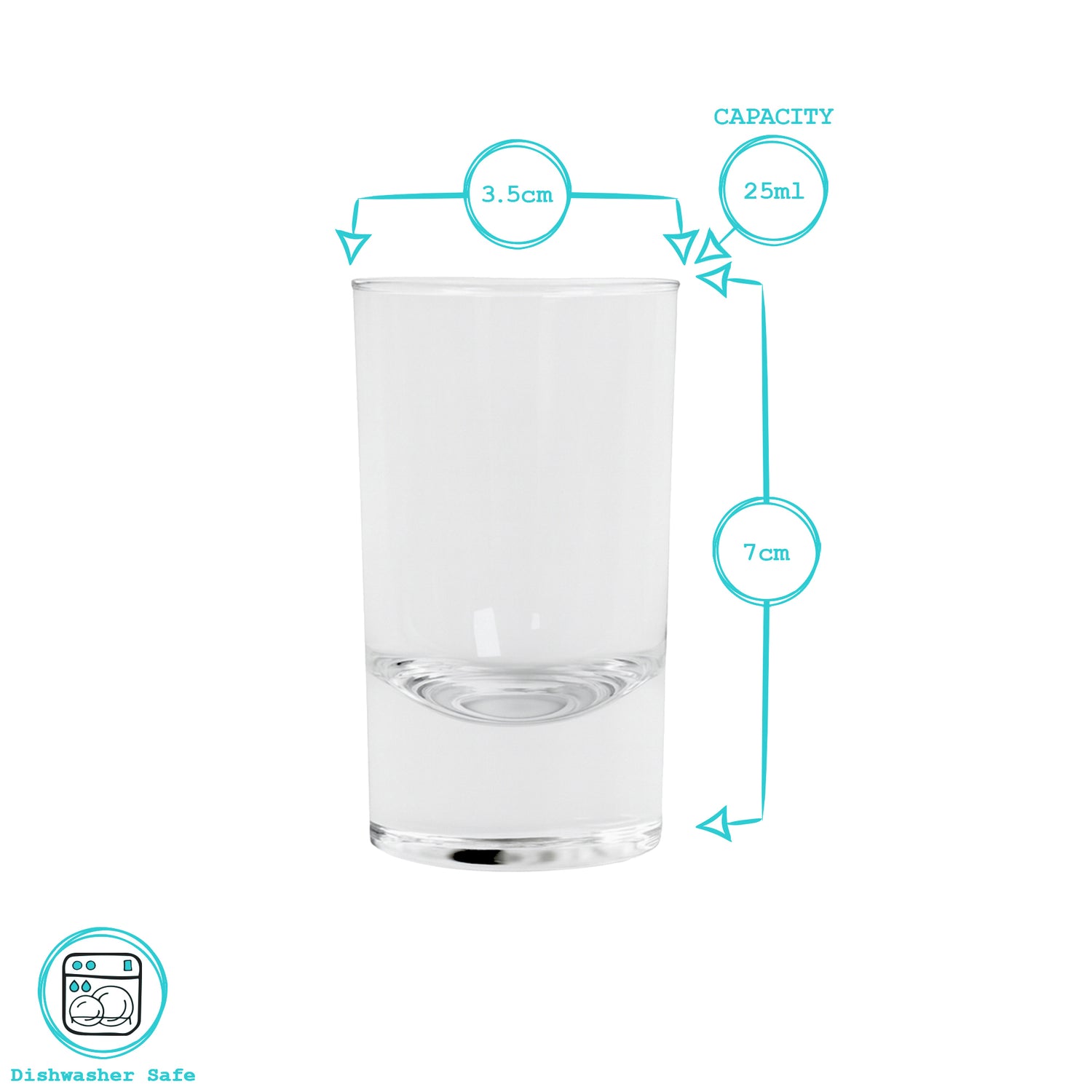 25ml Tall Shot Glass