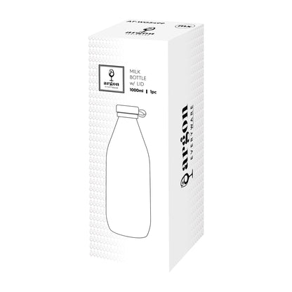 1L Glass Water Bottle with Silicone Lid