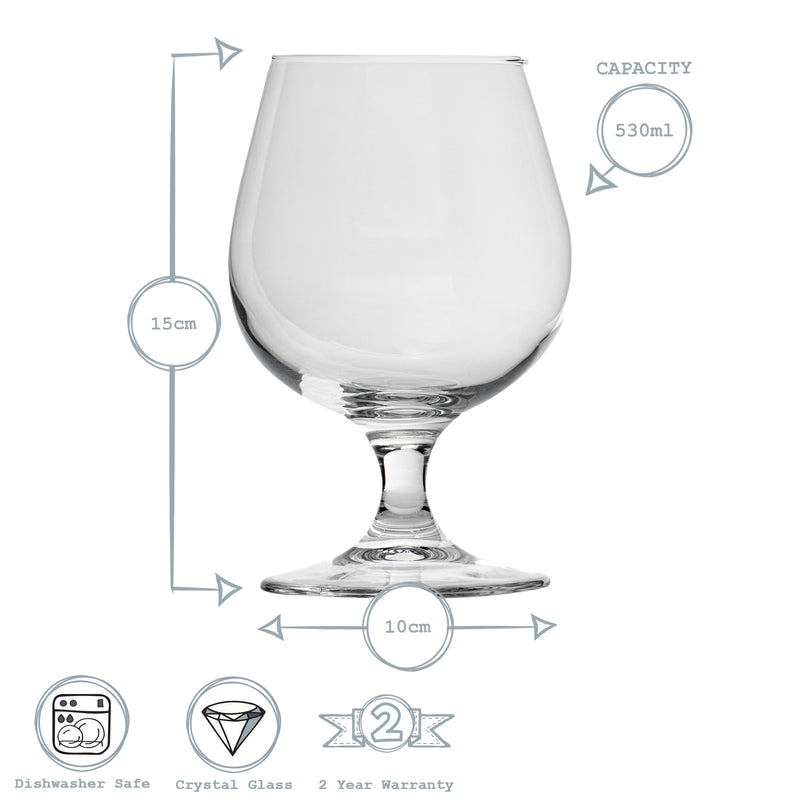 Bormioli Rocco Craft Ale and Beer Snifter Glass - 530ml