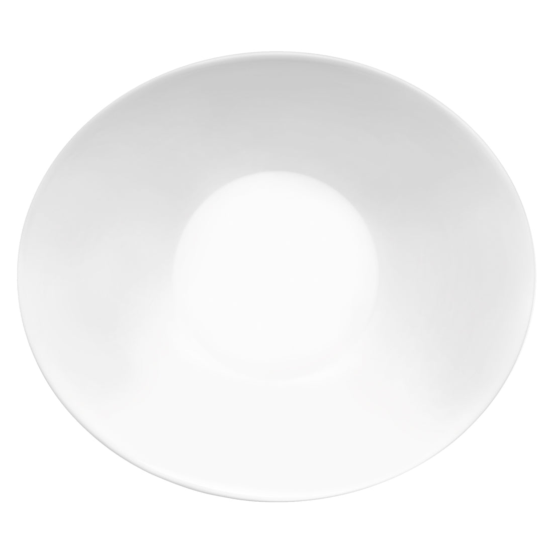 White 23cm Prometeo Oval Glass Soup Plate - By Bormioli Rocco