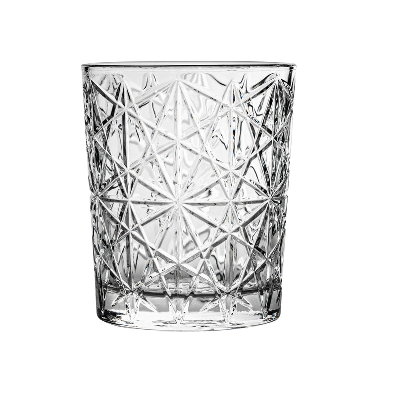 Bormioli Rocco Lounge Vintage Cut Double Whiskey Glass - 370ml