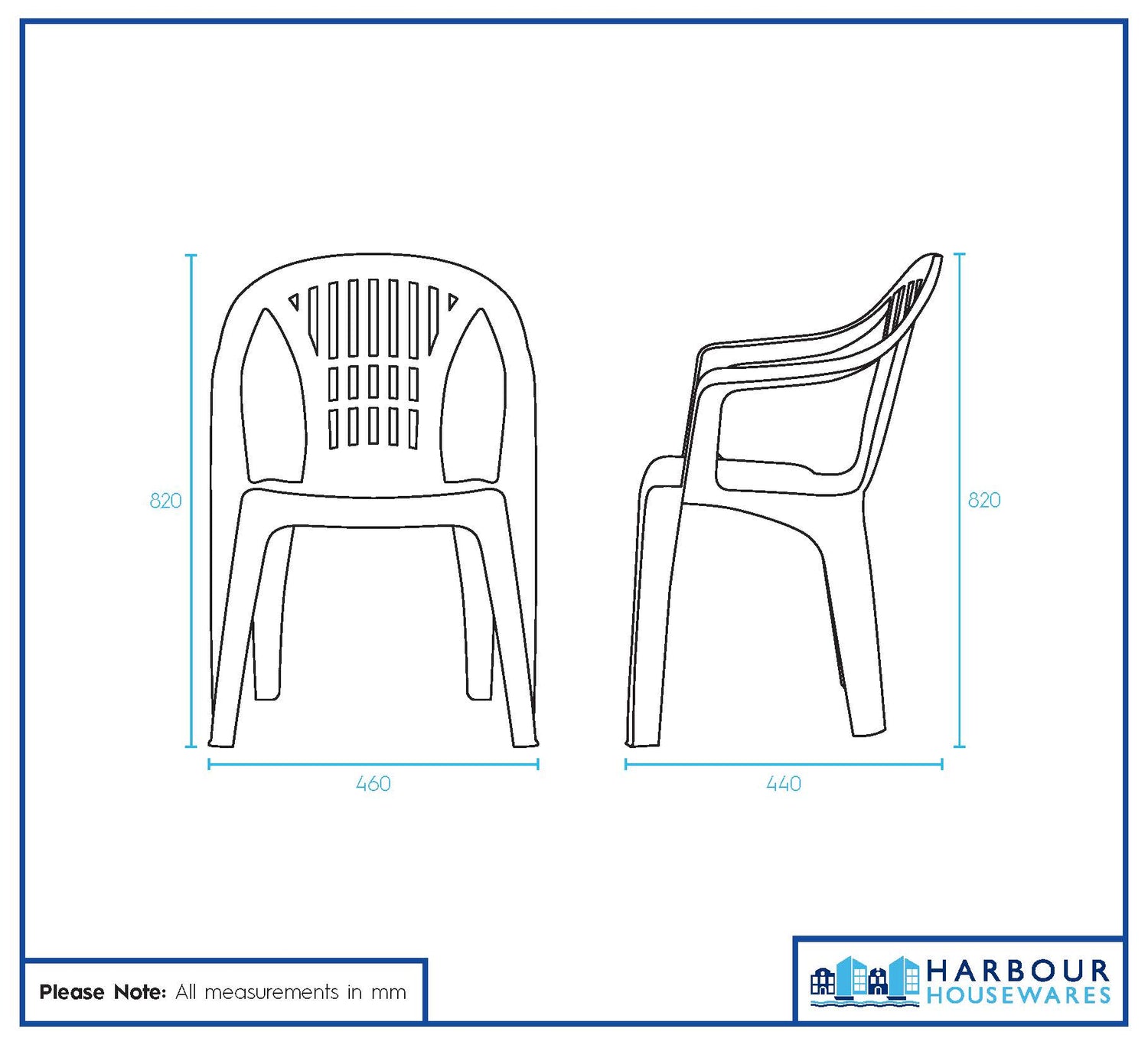 Milas Garden Dining Chair - Anthracite