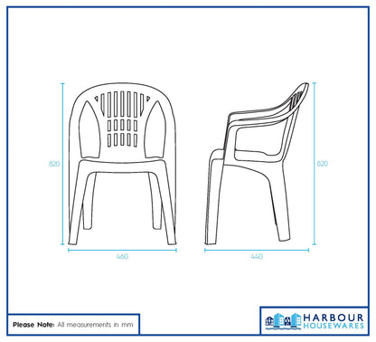 Milas Garden Dining Chair - Anthracite