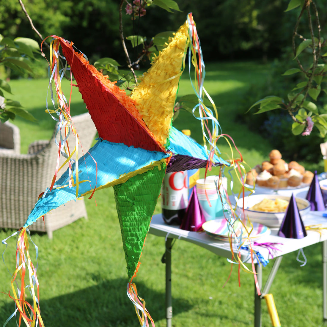 2pc Star Pinata Set with Blindfold